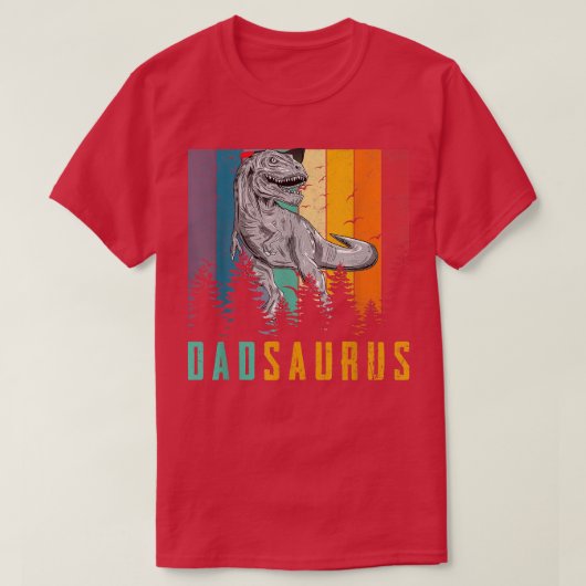 Funny T Re Dinosaur Dad Saurus Family Matching Fat Tシャツ (デザイン正面)