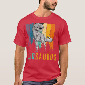 Funny T Re Dinosaur Dad Saurus Family Matching Fat Tシャツ