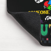 Funny T.rex Dino Dinosaur I Love Someone With Auti マウスパッド (コーナー)