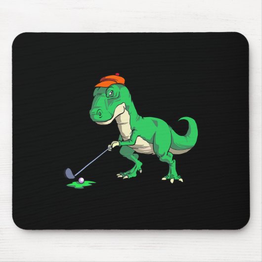 Funny T Rex Dinosaur Golf Gifts Shirts For Men Gol マウスパッド (正面)