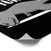 Funny T-rex Dinosaur Yoga Apparel Perfect Present  ポスター (角)