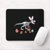 Funny T Rex Easter Skeleton Bunny Sket Egg Hunt Ea マウスパッド (マウス)