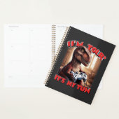 Funny T-Rex Gamer Quote Design プランナー手帳 (ディスプレー)