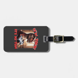 Funny T-Rex Gamer Quote Design ラゲッジタグ