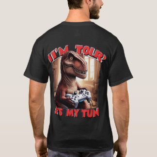 Funny T-Rex Gamer Quote Design Tシャツ