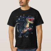 Funny T-Rex Gamer T Rex Gaming, Cute Video Game Fo Tシャツ (正面)