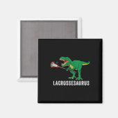Funny T Rex Lacrosse Dinosaur Lax Boys Lacrosse Te マグネット (正面/裏面)