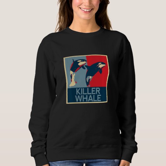 Funny T-Shirt, Sea, Orca Whale, Funny, Cute, Goods スウェットシャツ (正面)