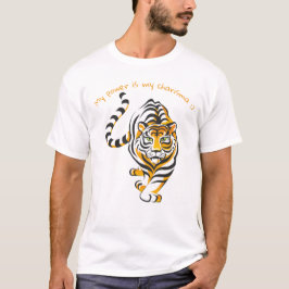 funny t-shirt with tiger tシャツ