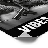 Funny tabby cat welp gotta go sarcastic saying Fun ポスター (角)