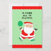 Funny Table Tennis Christmas シーズンカード (正面)