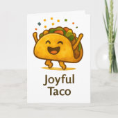 Funny Taco Birthday Card  Greeting カード (正面)