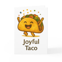 Funny Taco Birthday Card  Greeting