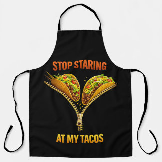 Funny Taco Lover Stop Staring エプロン