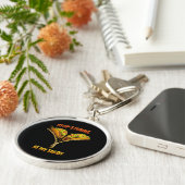 Funny Taco Lover Stop Staring キーホルダー (側面)