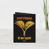 Funny Taco Lover Stop Staring シーズンカード (裏面)