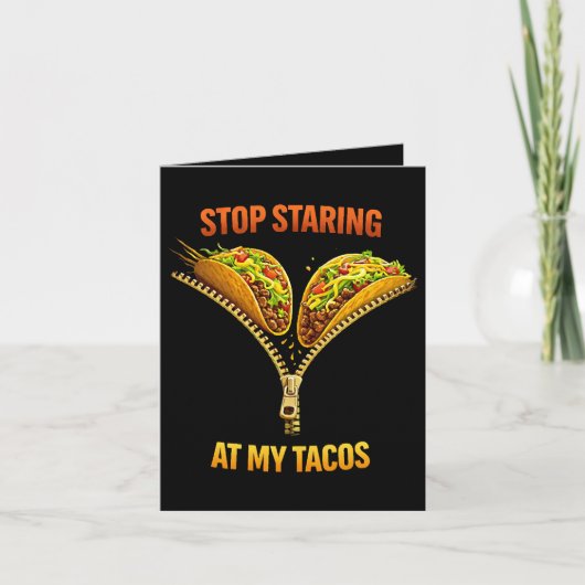 Funny Taco Lover Stop Staring シーズンカード (正面)