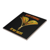 Funny Taco Lover Stop Staring タイル (側面)