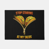 Funny Taco Lover Stop Staring ドアマット (正面)