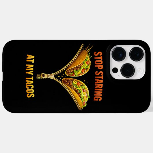 Funny Taco Lover Stop Staring Case-Mate iPhoneケース (裏面 (横))