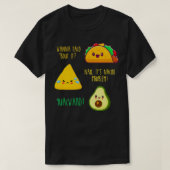 Funny Taco Nacho Avocado Guacamole  Tシャツ (デザイン正面)