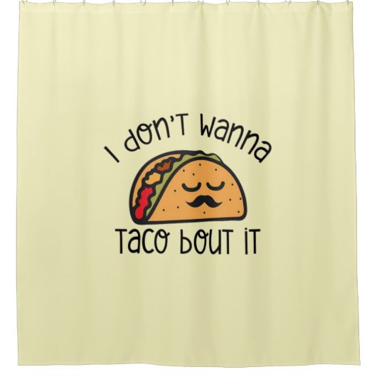 Funny Taco Shirt, Taco Shirt, Taco Lover Gift   シャワーカーテン (正面)