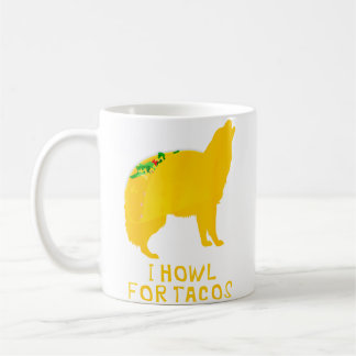 Funny Taco Taco Tuesday Wolf コーヒーマグカップ