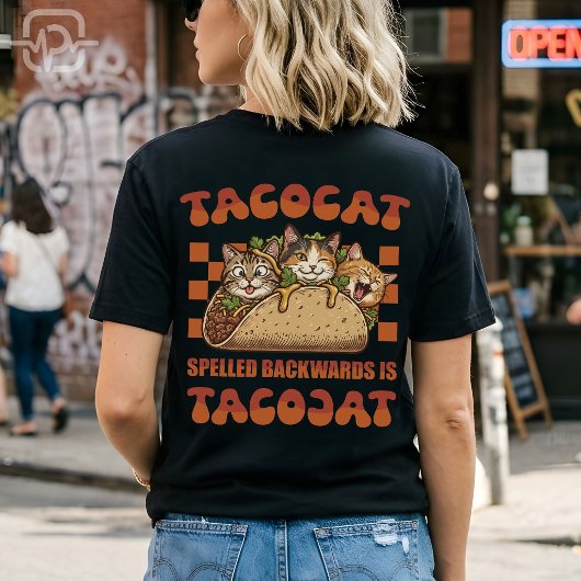 Funny Tacocat Palindrome Retro Cinco De Mayo Tシャツ