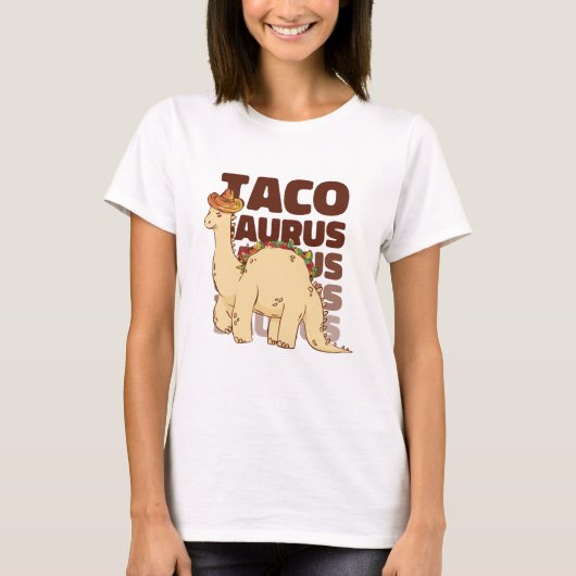 Funny Tacosaurus T-Shirt Tシャツ (正面)