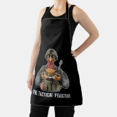  Funny Tactical Feaster Turkey Soldier Thanksgivin エプロン (インサイチュ)