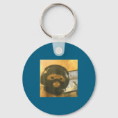 Funny Tactical Gamer Cat Meme Graphic  キーホルダー (正面)