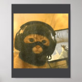Funny Tactical Gamer Cat Meme Graphic  ポスター (正面)