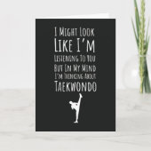Funny Taekwondo Card Martial Arts Fighting Fighter カード (正面)