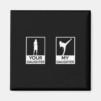 Funny Taekwondo Mom Dad Martial Arts Karate-girls  マグネット