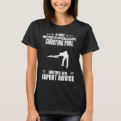 Funny Talk Myself Expert Advice Womens Mens Shooti Tシャツ (正面)