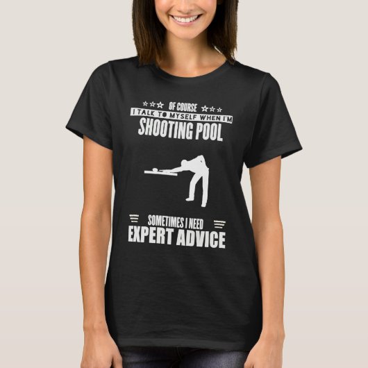 Funny Talk Myself Expert Advice Womens Mens Shooti Tシャツ (正面)