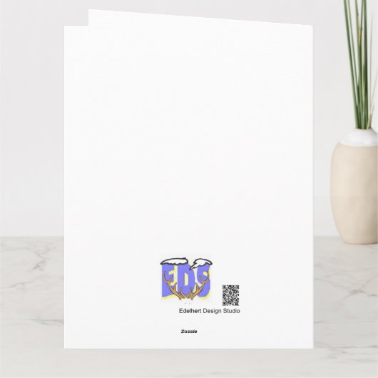 Funny Talking Parrot Merry X-Mas Greeting Card カード (裏面)