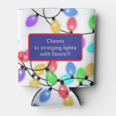 Funny Tangled Christmas Lights 缶クーラー (正面)