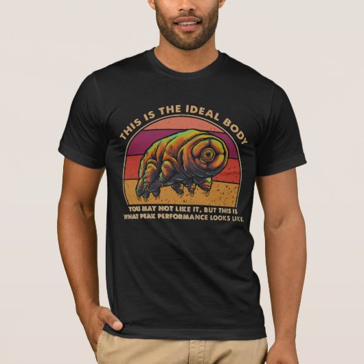 Funny Tardigrade Ideal Body Tシャツ (正面)