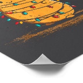 Funny Tato Christmas Graphics Lights Lover  ポスター (角)