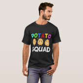 Funny Tato Squad Vegetable Chip Eater French Fries Tシャツ (正面フル)