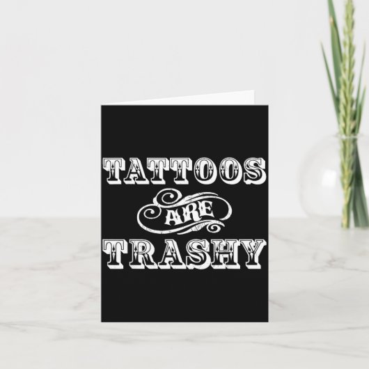 Funny Tattoo Quote Design For Gift  カード (正面)