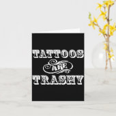 Funny Tattoo Quote Design For Gift  カード (黄色い花)