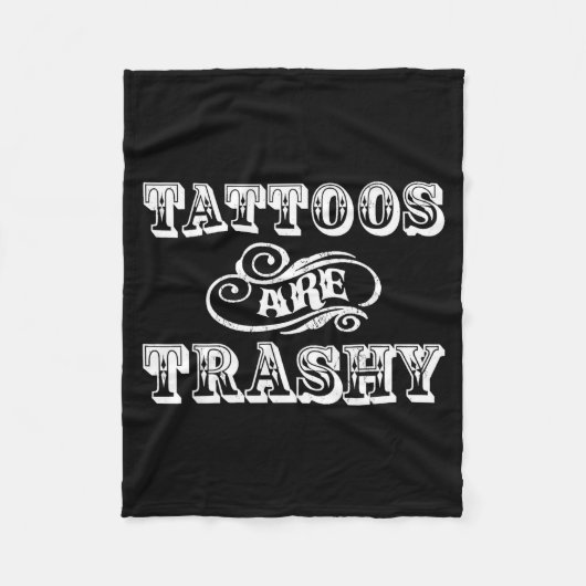 Funny Tattoo Quote Design For Gift  フリースブランケット (正面)