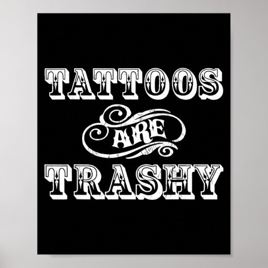 Funny Tattoo Quote Design For Gift  ポスター (正面)