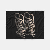 Funny Tattooed Mom Retro Tattoos Are Trashy So Is  フリースブランケット (正面(横))