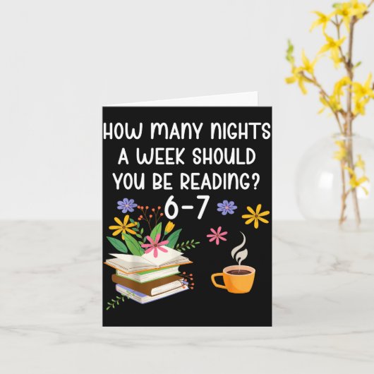 Funny Teacher 67 Six Seven Meme Reading 6-7 Book L カード (黄色い花)