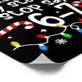 Funny Teacher Christmas Students Saying 6-7 67 Six ポスター (角)