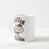 Funny Teacher Coffee Mug Gift For Teacher コーヒーマグカップ (正面左)