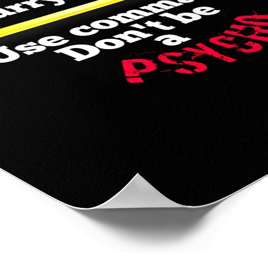 Funny Teacher English Use Commas Dont Be A Psycho  ポスター (角)